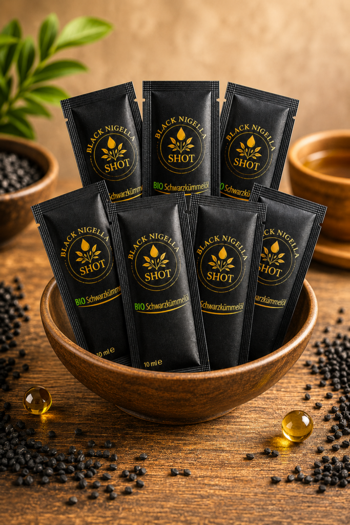 BNS Select Bio-Schwarzkümmelöl 7er Shot-Packung